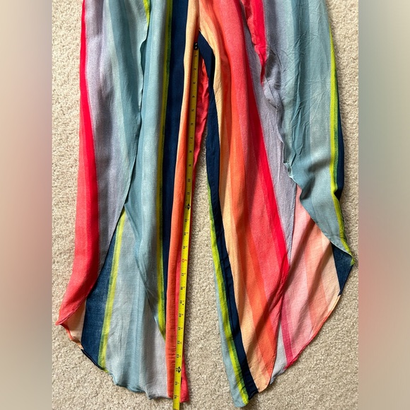 NWT Anthropologie Carla Weeks Watercolor Striped Tulip Pant XS - Picture 9 of 11